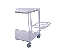 Box holder for service trolley
