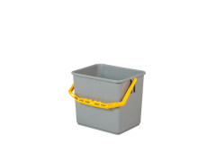 Bucket 6 ltr. Grey/yellow