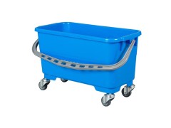 22 ltr. bucket w/casters Blue